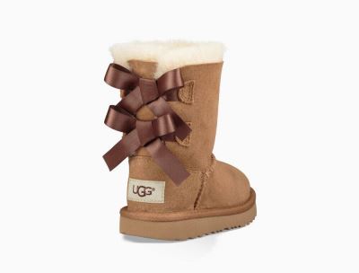 UGG Bailey Bow II Boots for Big Kids - Chestnut/Brown India